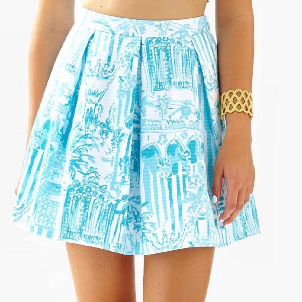 Lilly Pulitzer La Via Loca Pleated Skirt